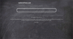 Desktop Screenshot of medevialtimes.com